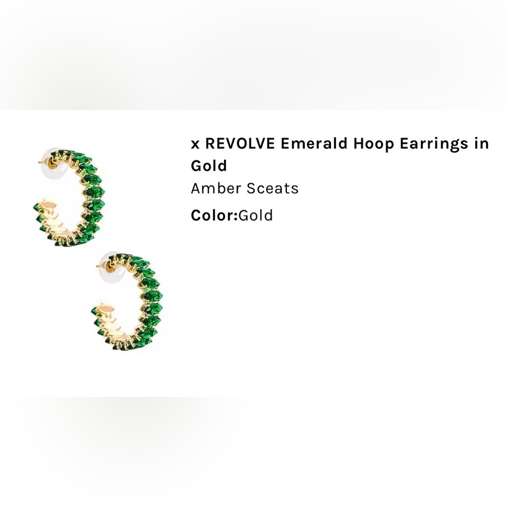 Brand new emerald green earrings